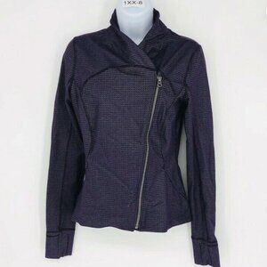 Lululemon Athletica Womens Purple Nylon Long Sleeve Full Zip Activewear Jacket 8